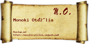 Monoki Otília névjegykártya